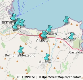 Mappa Via Municipio, 90039 Villabate PA, Italia (4.76231)