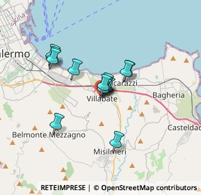 Mappa Via Municipio, 90039 Villabate PA, Italia (2.61923)
