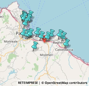 Mappa Viale Europa, 90039 Villabate PA, Italia (7.7305)