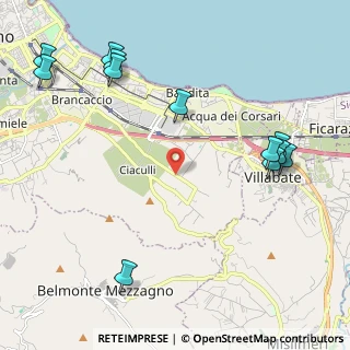 Mappa Via Conte Federico a Brancaccio, 90124 Palermo PA, Italia (3.0625)
