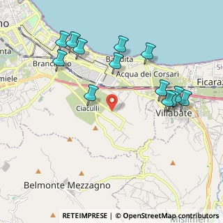 Mappa Via Conte Federico a Brancaccio, 90124 Palermo PA, Italia (2.45615)
