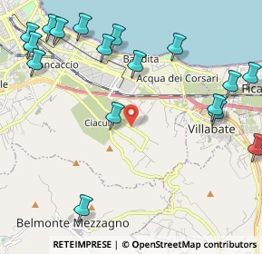 Mappa Via Conte Federico, 90121 Palermo PA, Italia (3.13529)