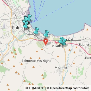 Mappa Via Conte Federico a Brancaccio, 90124 Palermo PA, Italia (4.885)