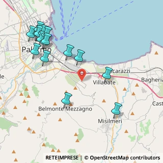 Mappa Via Conte Federico a Brancaccio, 90124 Palermo PA, Italia (5.5975)