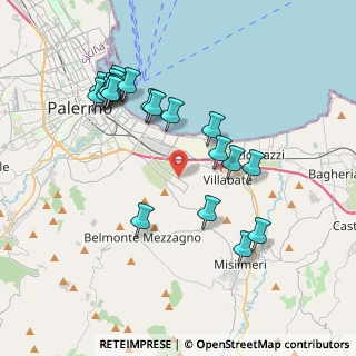 Mappa Via Conte Federico a Brancaccio, 90124 Palermo PA, Italia (4.398)