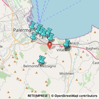 Mappa Via Conte Federico a Brancaccio, 90124 Palermo PA, Italia (3.09571)
