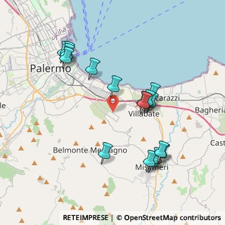 Mappa Via Conte Federico a Brancaccio, 90124 Palermo PA, Italia (4.47235)