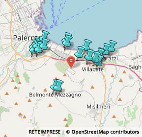 Mappa Via Conte Federico, 90121 Palermo PA, Italia (3.601)