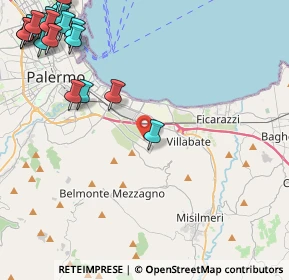 Mappa Via Conte Federico, 90121 Palermo PA, Italia (7.351)