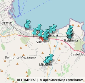 Mappa Cortile Carini, 90039 Villabate PA, Italia (3.313)