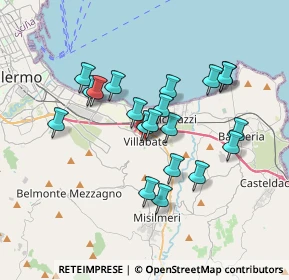 Mappa 306 Ingresso in Via Archimede 2 di fronte, 90039 Villabate PA, Italia (3.4595)