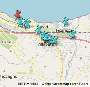 Mappa 306 Ingresso in Via Archimede 2 di fronte, 90039 Villabate PA, Italia (1.60167)