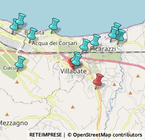 Mappa 306 Ingresso in Via Archimede 2 di fronte, 90039 Villabate PA, Italia (2.37846)