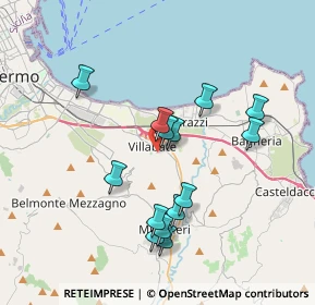 Mappa Via Quarto, 90039 Villabate PA, Italia (3.79071)