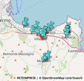 Mappa Via Quarto, 90039 Villabate PA, Italia (3.3415)