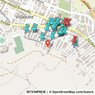 Mappa Via Quarto, 90039 Villabate PA, Italia (0.25385)