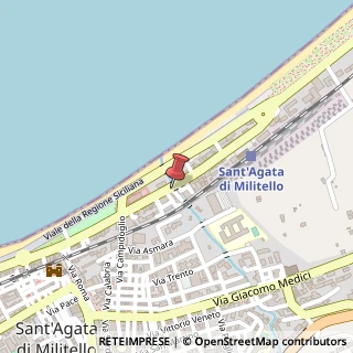 Mappa Via Cosenz, 61, 98076 Sant'Agata di Militello ME, Italia, 98076 Sant'Agata di Militello, Messina (Sicilia)