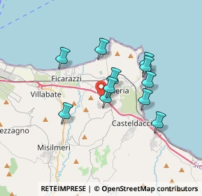 Mappa Via V.53, 90126 Palermo PA, Italia (3.21545)