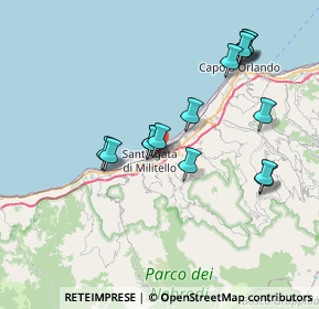 Mappa Contrada, 98076 Sant'Agata di Militello ME, Italia (8.11933)