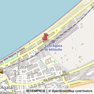 Mappa Via Cosenz, 11, 98076 Sant'Agata di Militello, Messina (Sicilia)