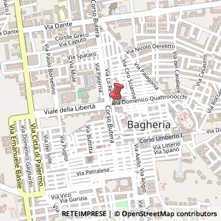 Mappa Via Lo Re', 74, 90011 Bagheria, Palermo (Sicilia)