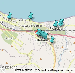 Mappa Via Giuseppe Giusti, 90039 Villabate PA, Italia (1.54167)