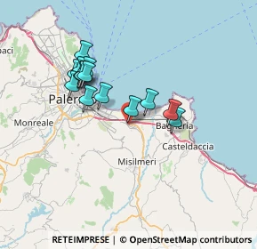 Mappa Via Giuseppe Giusti, 90039 Villabate PA, Italia (6.72643)