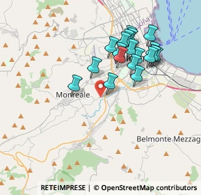 Mappa Via Mt., 90126 Palermo PA, Italia (3.833)