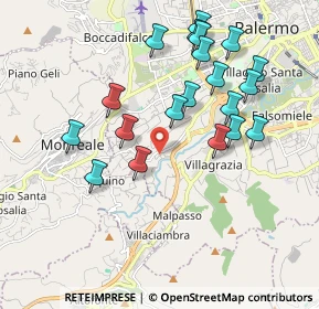 Mappa Via Mt., 90126 Palermo PA, Italia (2.1555)