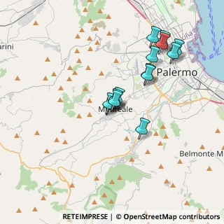 Mappa Via Archimede, 90046 Monreale PA, Italia (3.53286)