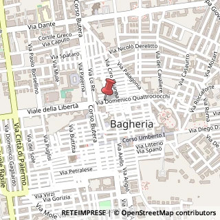 Mappa Via Quattrociocchi, 24, 90011 Bagheria, Palermo (Sicilia)