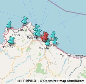 Mappa Via Michele Reina, 90039 Villabate PA, Italia (11.56615)