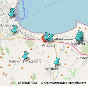 Mappa Via Michele Reina, 90039 Villabate PA, Italia (6.37667)