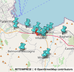 Mappa Via Michele Reina, 90039 Villabate PA, Italia (3.508)