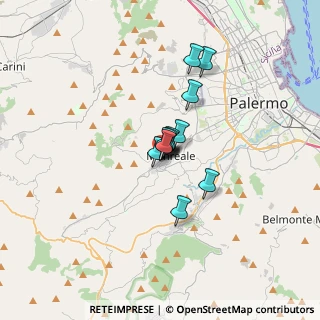 Mappa Via B. Manfredi, 90046 Monreale PA, Italia (2.00833)