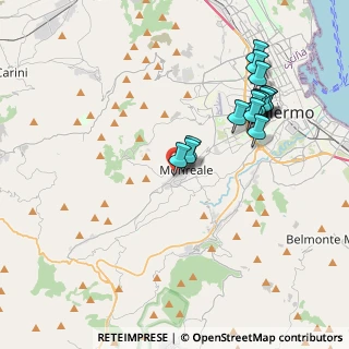 Mappa Via B. Manfredi, 90046 Monreale PA, Italia (4.364)