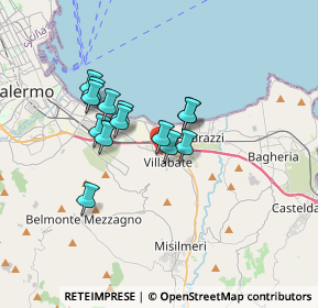 Mappa Via Raffaello, 90039 Villabate PA, Italia (2.87786)