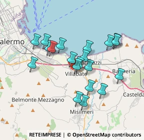 Mappa Via Varese, 90039 Villabate PA, Italia (3.527)