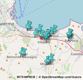 Mappa Via Varese, 90039 Villabate PA, Italia (3.4175)