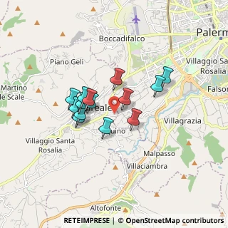 Mappa Strada Vicinale Corpo di Guardia, 90046 Monreale PA, Italia (1.42143)