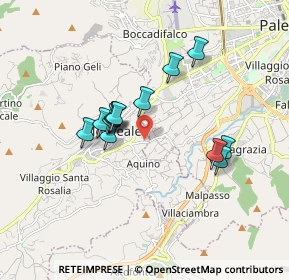 Mappa Strada Vicinale Corpo di Guardia, 90046 Monreale PA, Italia (1.61231)