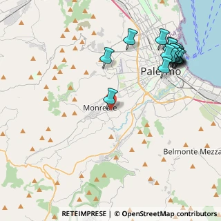 Mappa Strada Vicinale Corpo di Guardia, 90046 Monreale PA, Italia (5.92)
