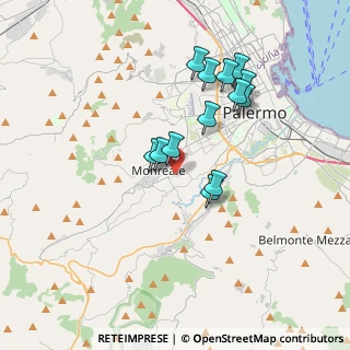 Mappa Strada Vicinale Corpo di Guardia, 90046 Monreale PA, Italia (3.56846)