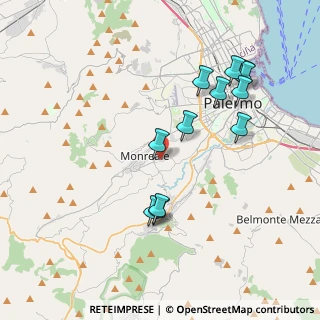 Mappa Strada Vicinale Corpo di Guardia, 90046 Monreale PA, Italia (4.31667)