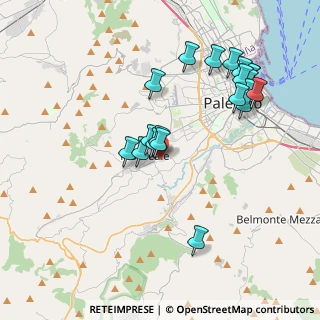 Mappa Strada Vicinale Corpo di Guardia, 90046 Monreale PA, Italia (4.3625)