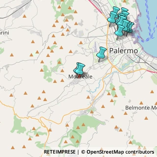 Mappa Via Fontana Rotonda, 90046 Monreale PA, Italia (6.29643)
