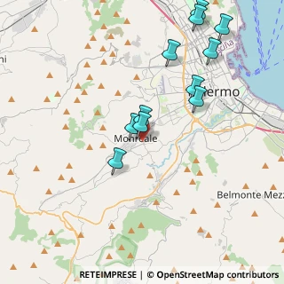 Mappa Via Fecatello Pantuso, 90046 Monreale PA, Italia (4.58273)