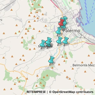 Mappa Via Fecatello Pantuso, 90046 Monreale PA, Italia (3.02455)