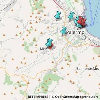 Mappa Via Fecatello Pantuso, 90046 Monreale PA, Italia (5.70571)