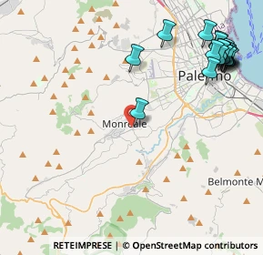 Mappa Via Fecatello Pantuso, 90046 Monreale PA, Italia (6.2775)